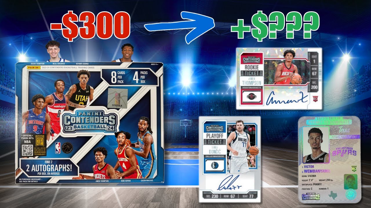 $300 In | $??? Out: 2023-24 Contenders Basketball Hobby Box Review