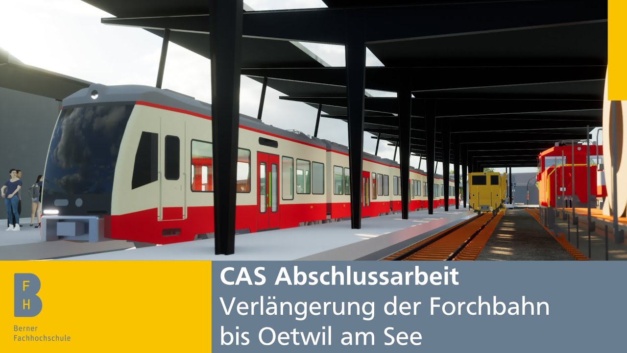 CAS Abschlussarbeit: Verl&auml;ngerung der Forchbahn bis Oetwil am See. 3D Visualisierung