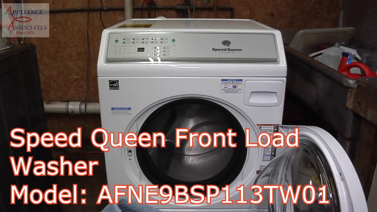 AFNE9BSP113TW01 Speed Queen Front Load Heavy Duty CYCLE Washing Two delivery blankets