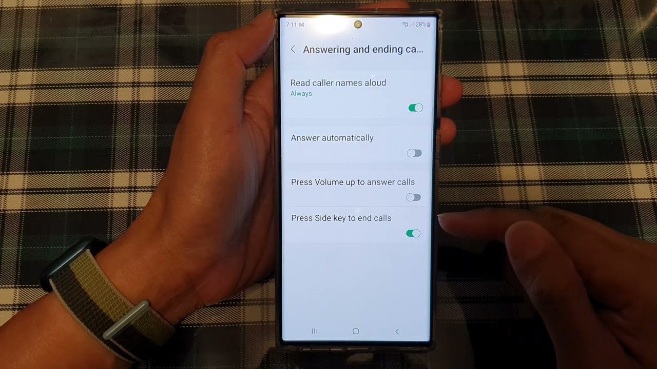Galaxy S22/S22+/Ultra: How to Enable/Disable Press Side Key to End Calls