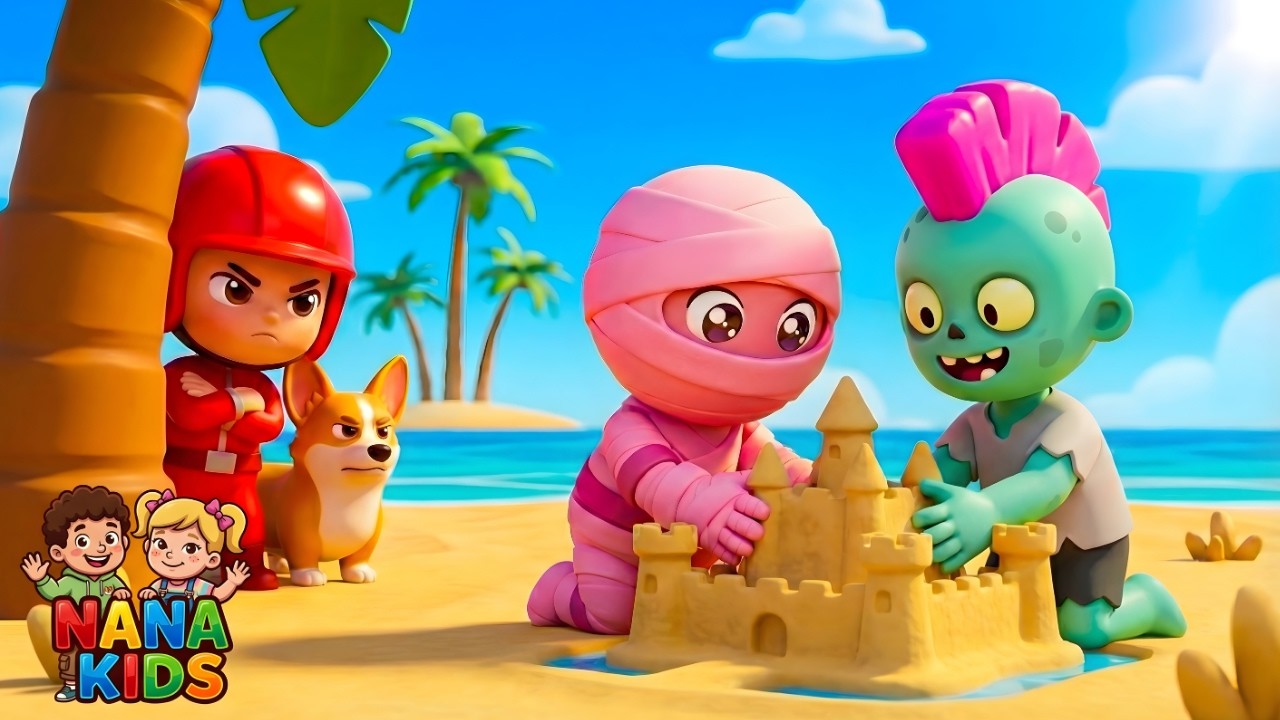 Fire Rescue Police 🚒🚨 | Monsters in the Park! | Baby Red Kids Songs