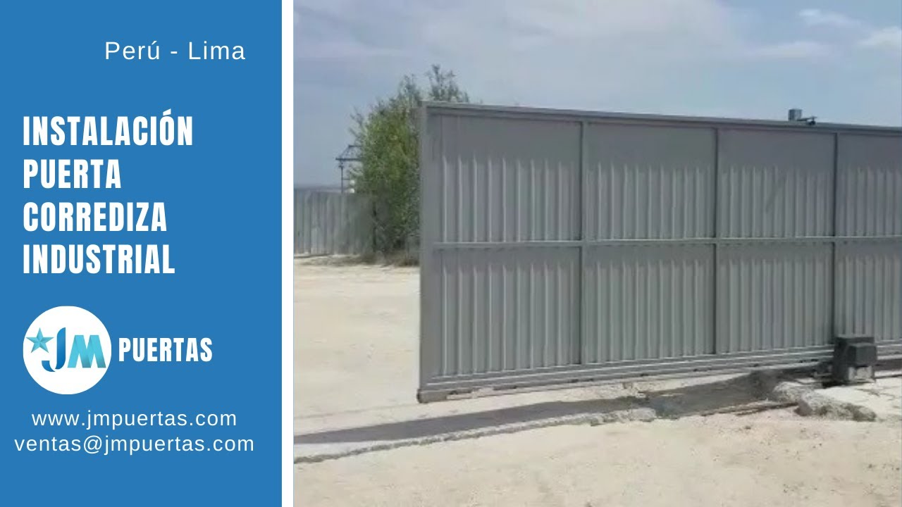 🛑PUERTA CORREDIZA INDUSTRIAL METÁLICA😎 - FABRICACIÓN,INSTALACIÓN Y AUTOMATIZACIÓN #JMPuertas