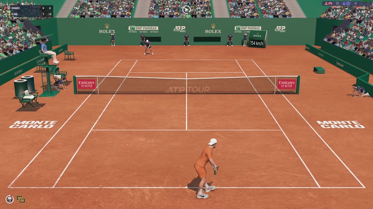 Jannik Sinner VS Holger Rune | MONTECARLO | Full Ace Tennis Simulator | Gameplay
