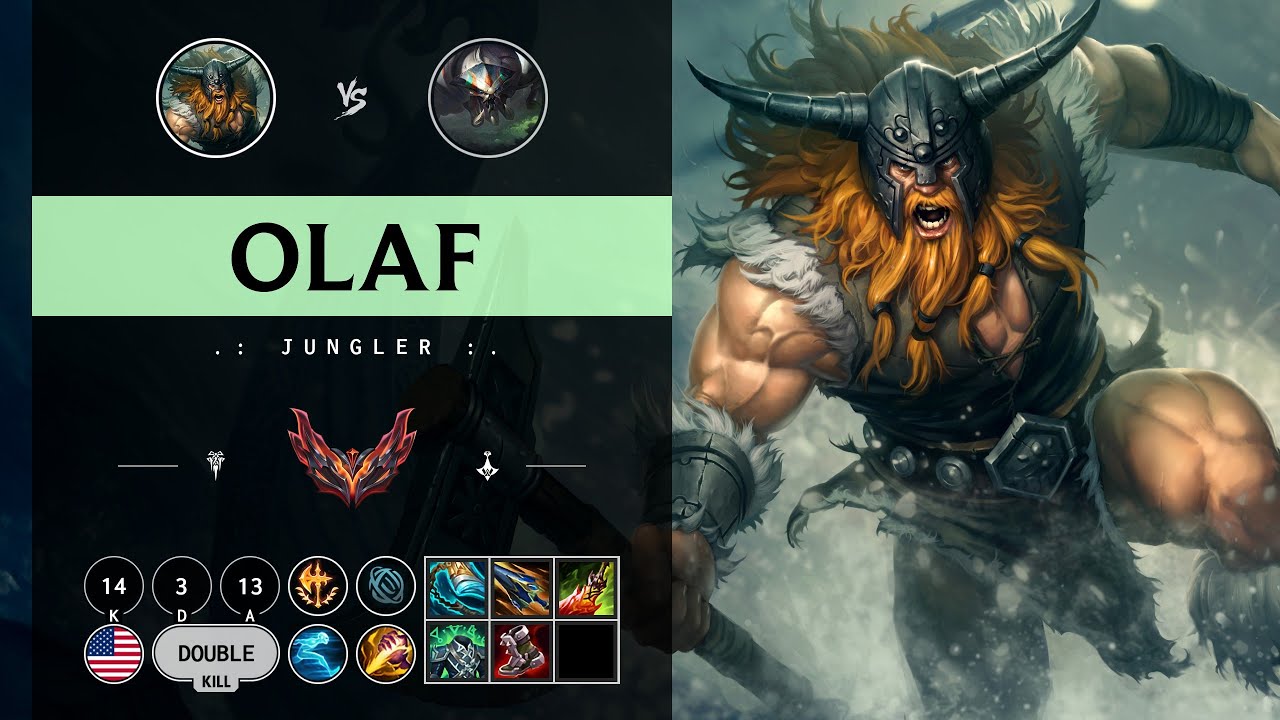 Olaf Jungle vs Skarner - NA Grandmaster Patch 14.9