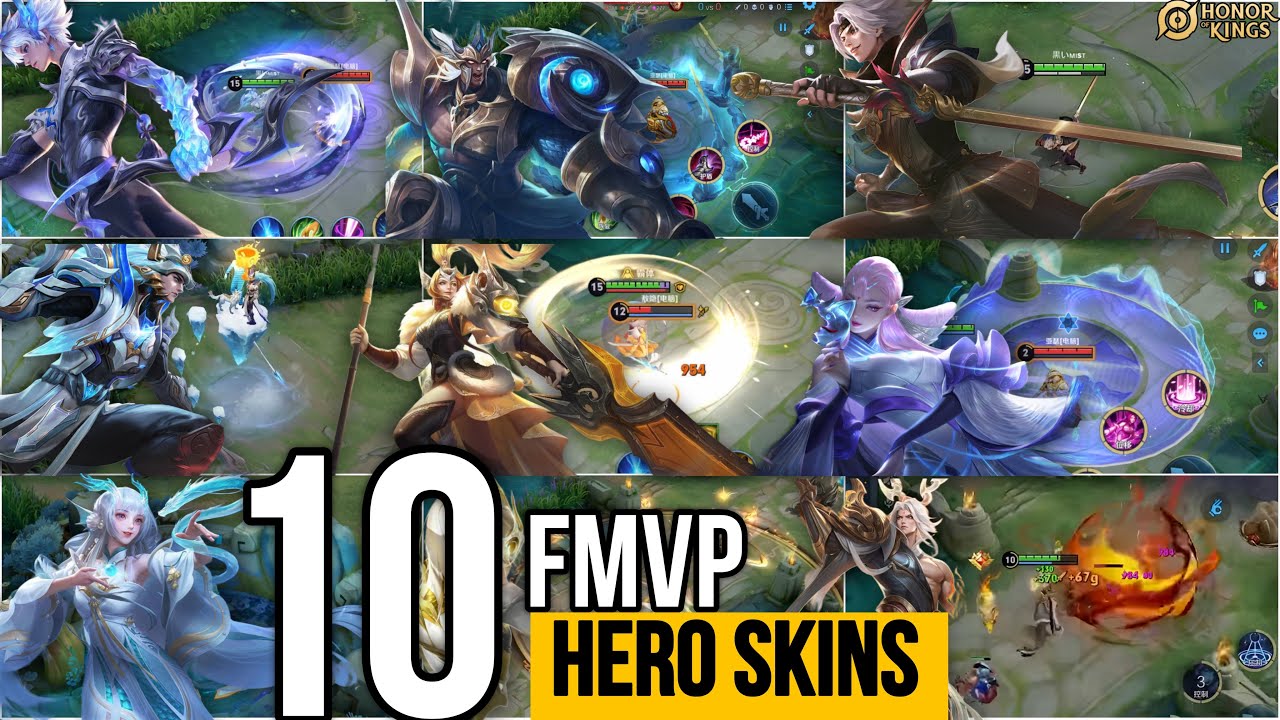 HOK: ALL 10 SKINS FROM “FMVP SKIN SERIES” | Lam FMVP, Yao FMVP, Lu FMVP | Honor of kings