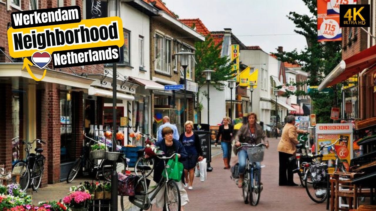 E-biking 🇳🇱: Werkendam Neighborhood, Netherlands | Werkendam 2024 - 4K HDR