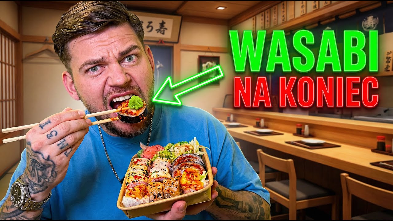 NAJOSTRZEJSZE SUSHI + WASABI CHALLENGE 😱