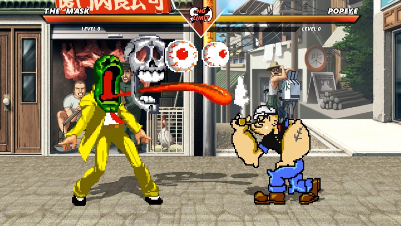 THE MASK vs POPEYE - The most insane fight ever made!
