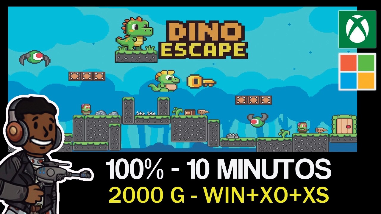 DINO ESCAPE - Guía completa *2000 G* [LOGROS/TROFEOS]
