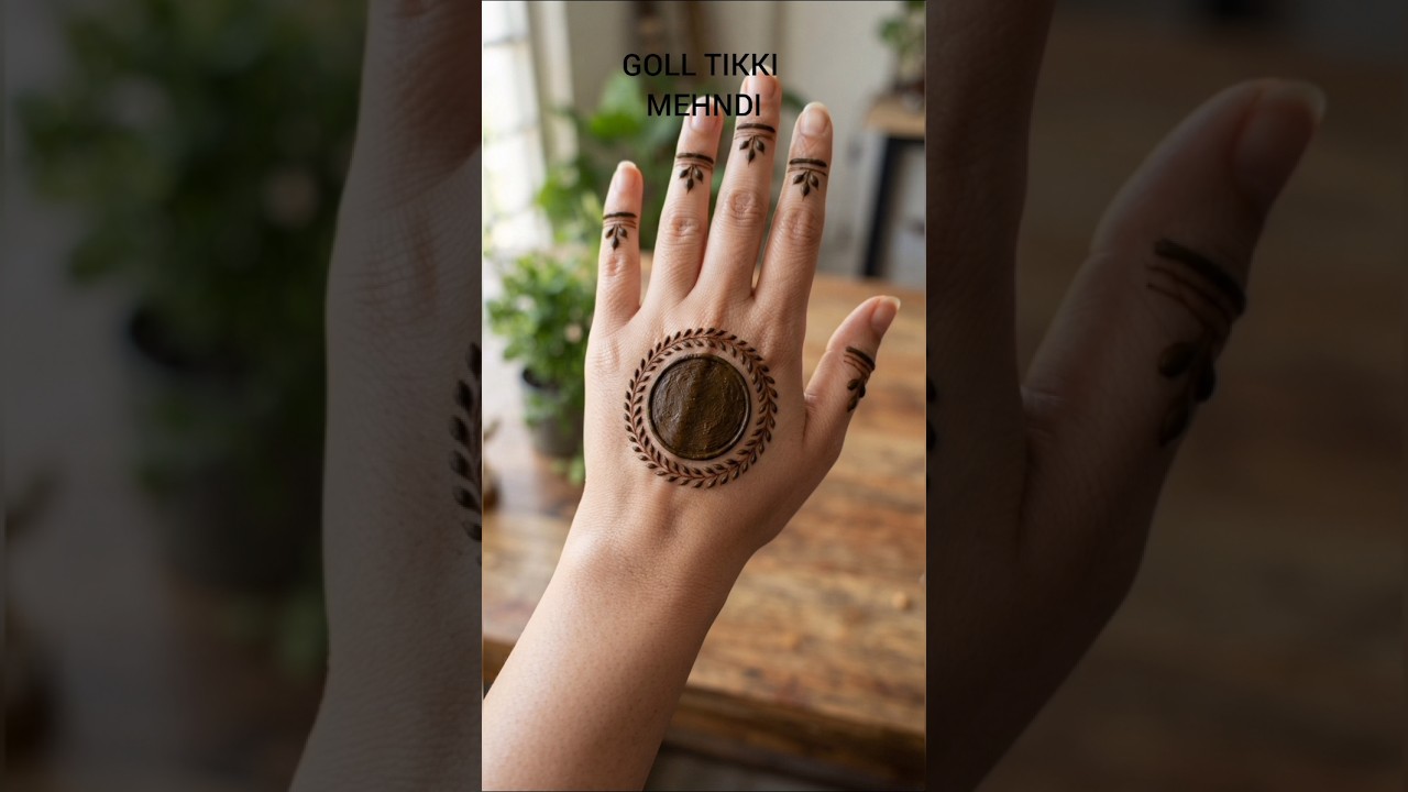Simple & new stylish gol tikki mehndi design|mehndi design|mehandi design|mehandi|beginners mehndi|