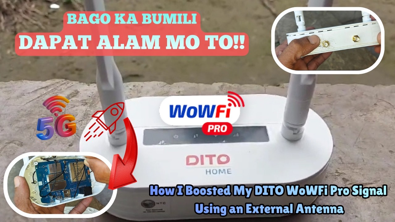 DITO WOWFI PRO External Antena  Installation | DIY Modefication