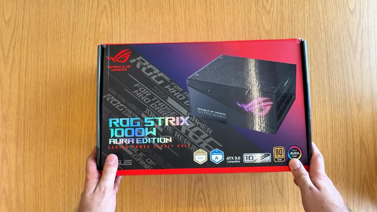 ASUS ROG STRIX 1000W 80+ Gold AURA kutu açılımı unboxing...