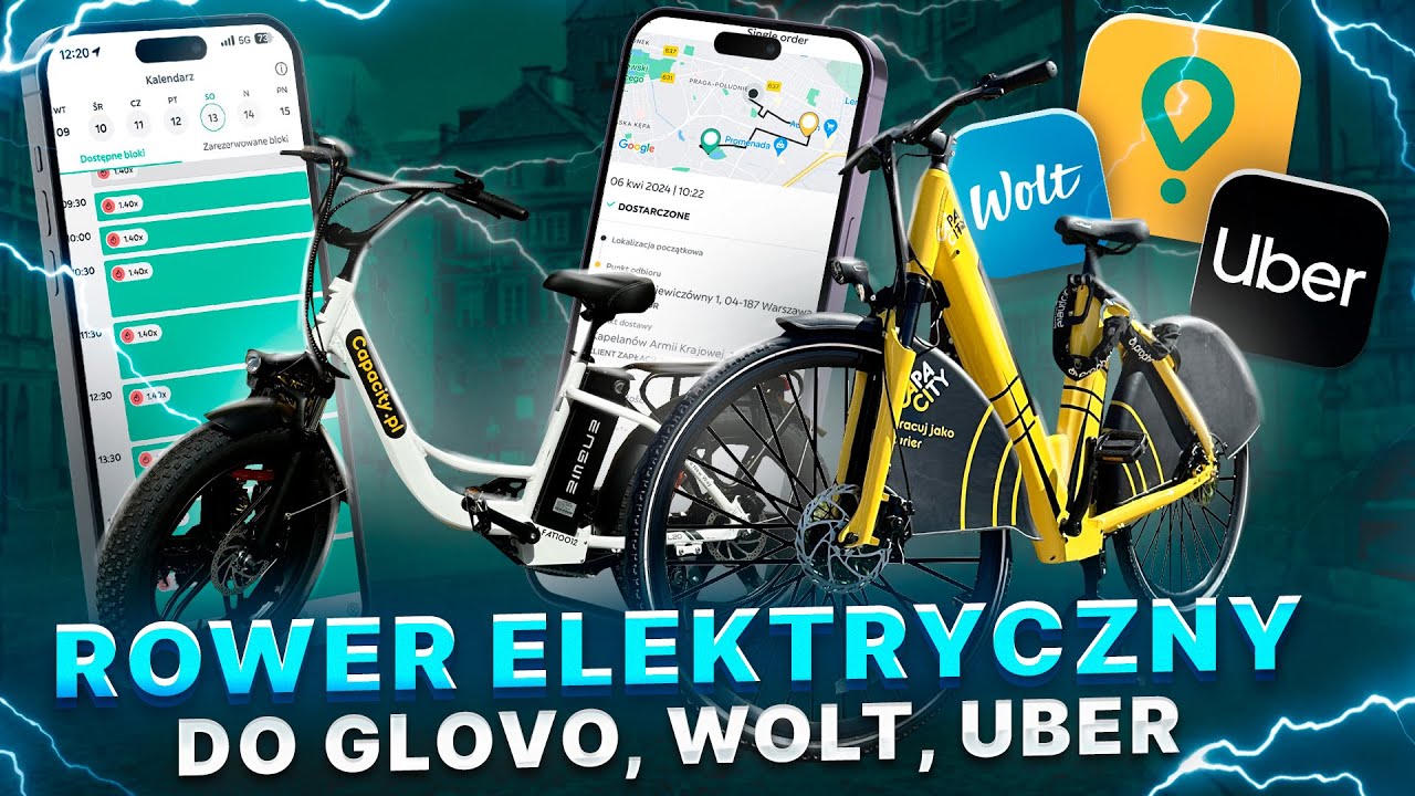 ROWEREM W GLOVO   #rowerelektryczny  DO PRACY W #glovo  REJESTRACJA GLOVO. CAPACITY. #dostawca