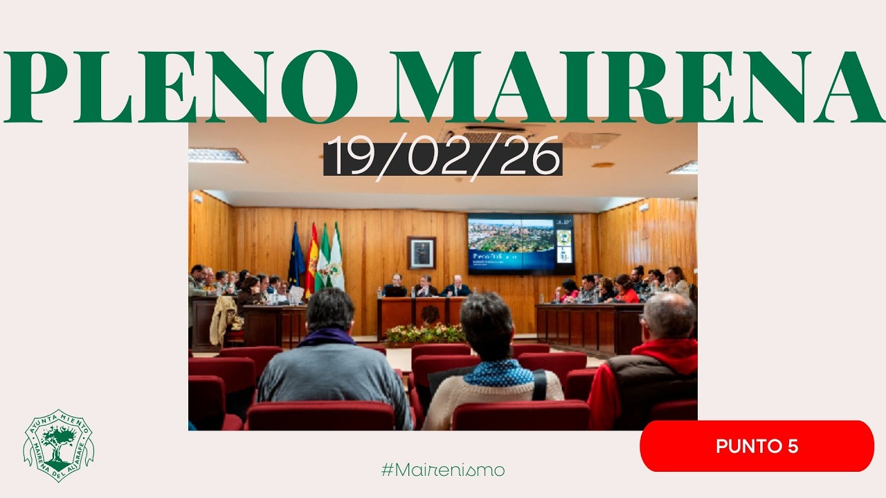 Punto 5. Pleno Ordinario Ayuntamiento Mairena del Aljarafe 19 de febrero de 2026