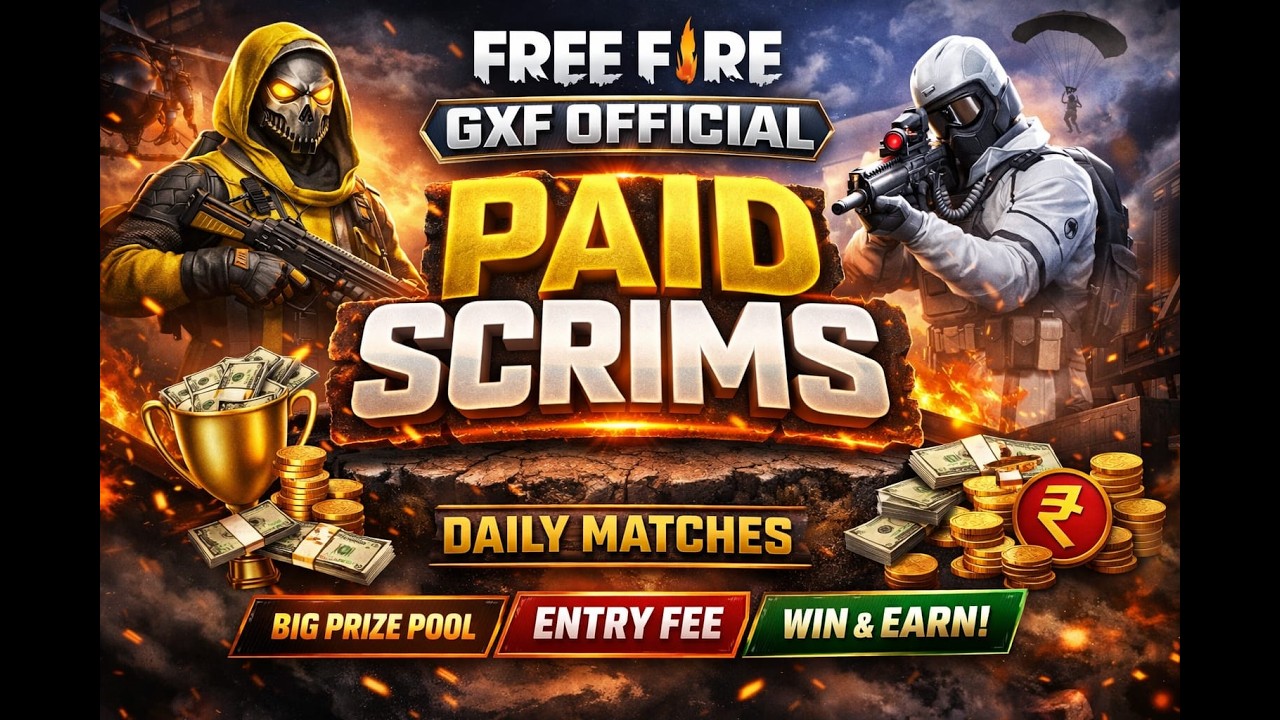LIVE FREE FIRE PAID SCRIMS | HOSTED BY CATSER RECK