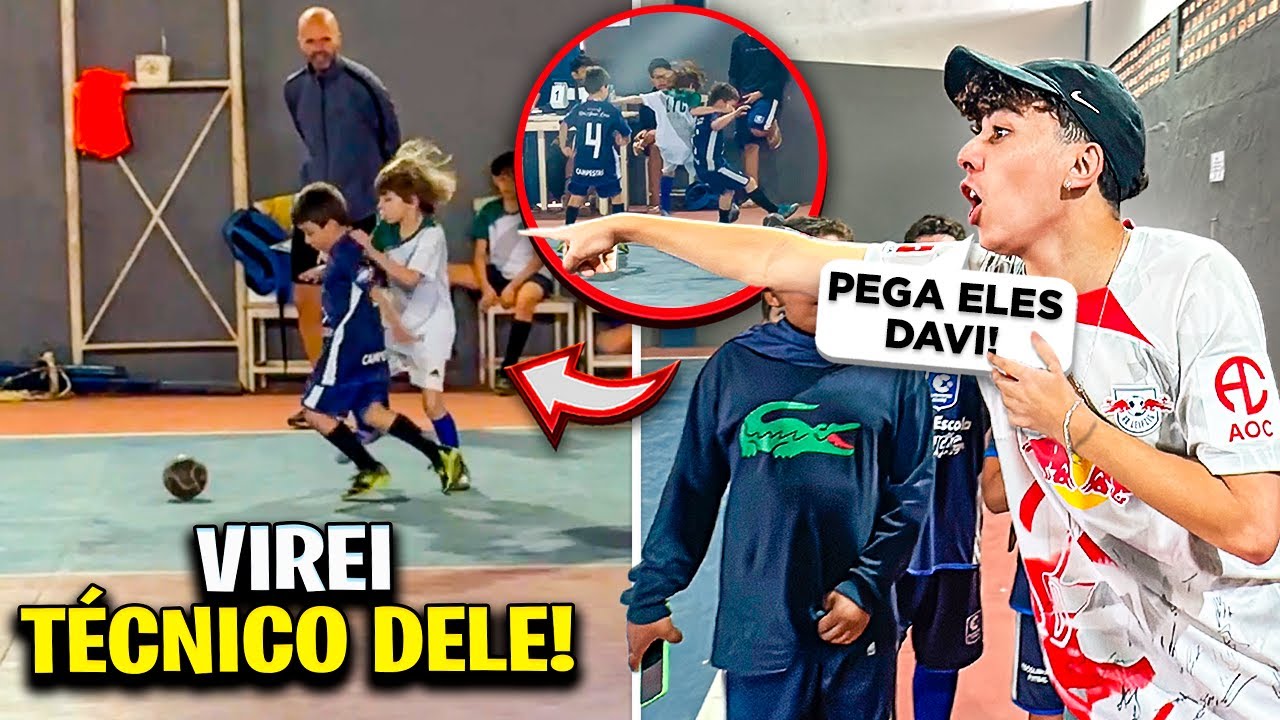 FUI TREINADOR NO JOGO E MEU IRM&Atilde;O JOGOU MUITO! 👏