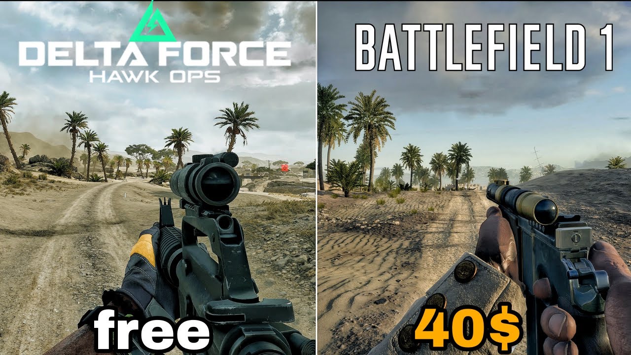 Battlefield 1 vs Delta Force - Physics and Details Comparison