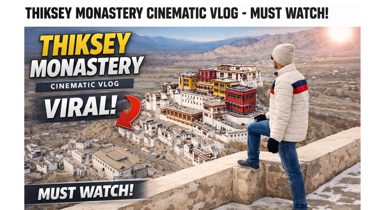 Thiksey Monastery | India’s Most Beautiful Himalayan Monastery (Cinematic Vlog)