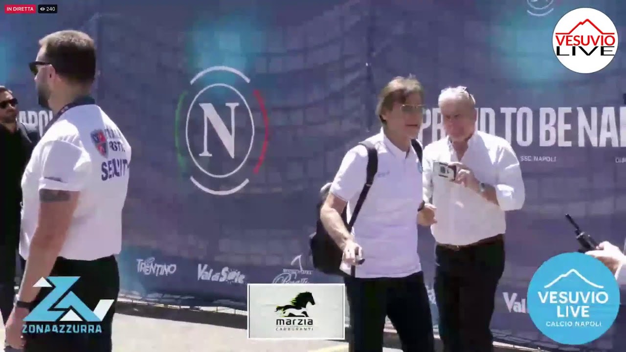 Dimaro 2025: in diretta l'arrivo dei campioni d'Italia della SSC Napoli a Dimaro Folgarida 🩵