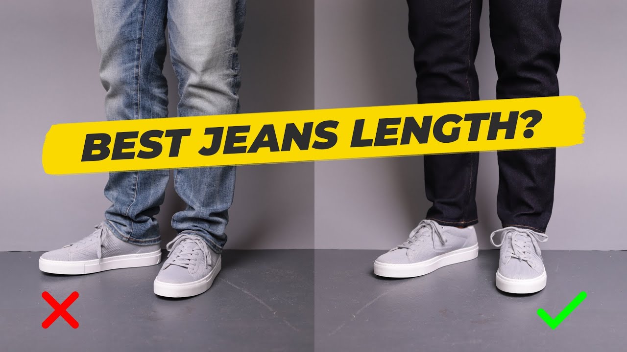 How long should men's jeans be? The PROPER length for your jeans • Effortless Gent