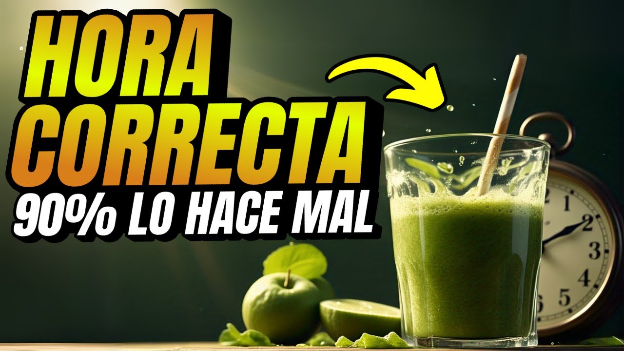 Cu&aacute;l es la Mejor Hora para Tomar Jugo Verde: Descubre los Momentos Ideales para tu Salud🔴