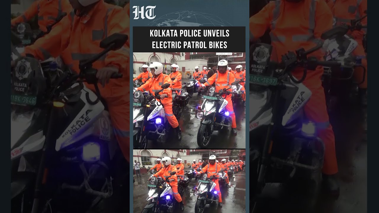 Kolkata Police Goes Green With New E-Motorcycle Fleet #shorts  | HT India