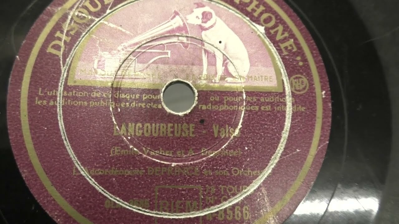 Deprince (accordeon): Langoureuse. (1942).