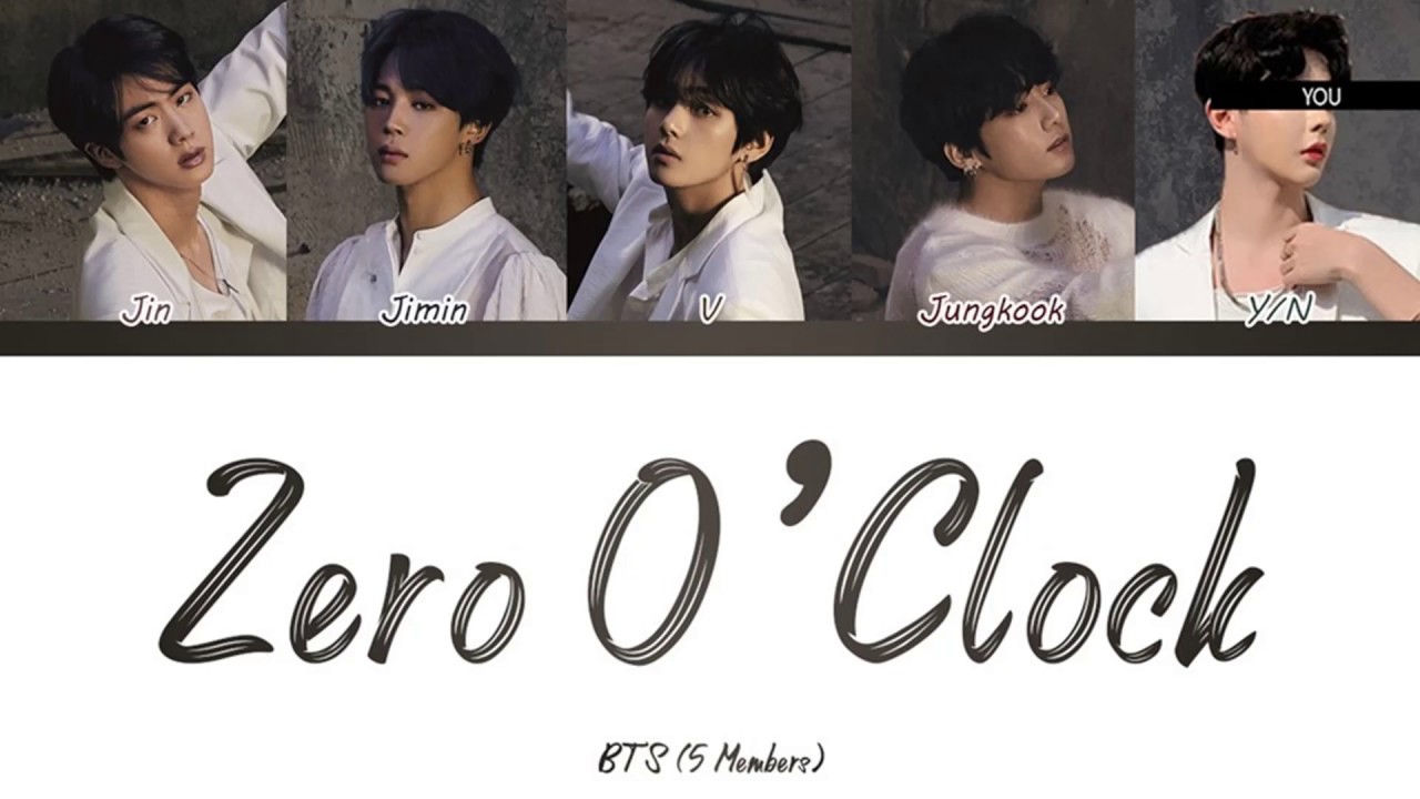 BTS (방탄소년단) (5 Members) – 00:00 (Zero O’Clock) – Color Coded Han/Rom/Esp/Eng