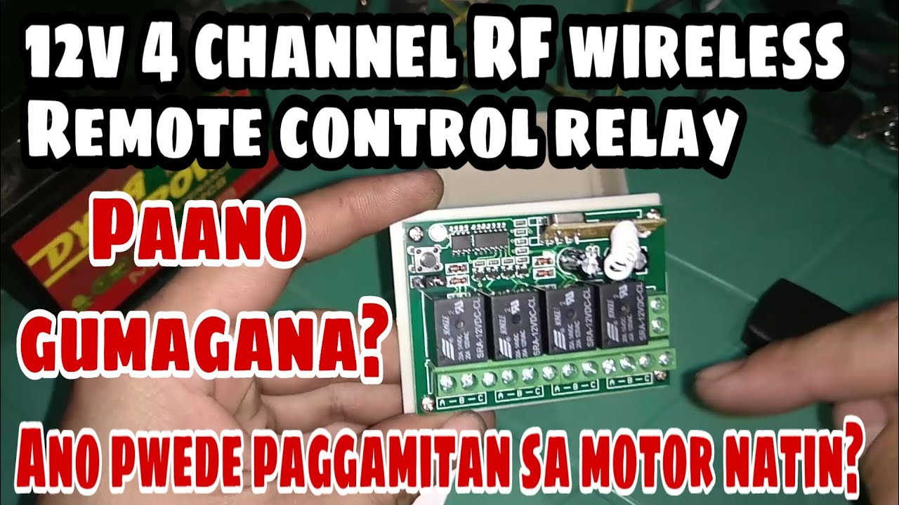 (How it works) Wireless Remote Control 4 Channel Relay -  Paano Gumagana at Saan Pwede Gamitin?