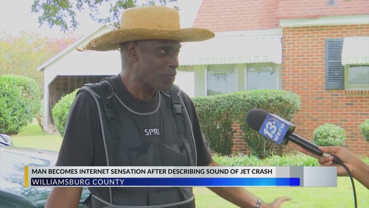 Meet Randolph White, man who went viral describing sound of F-35 fighter jet crash in Williamsburg C