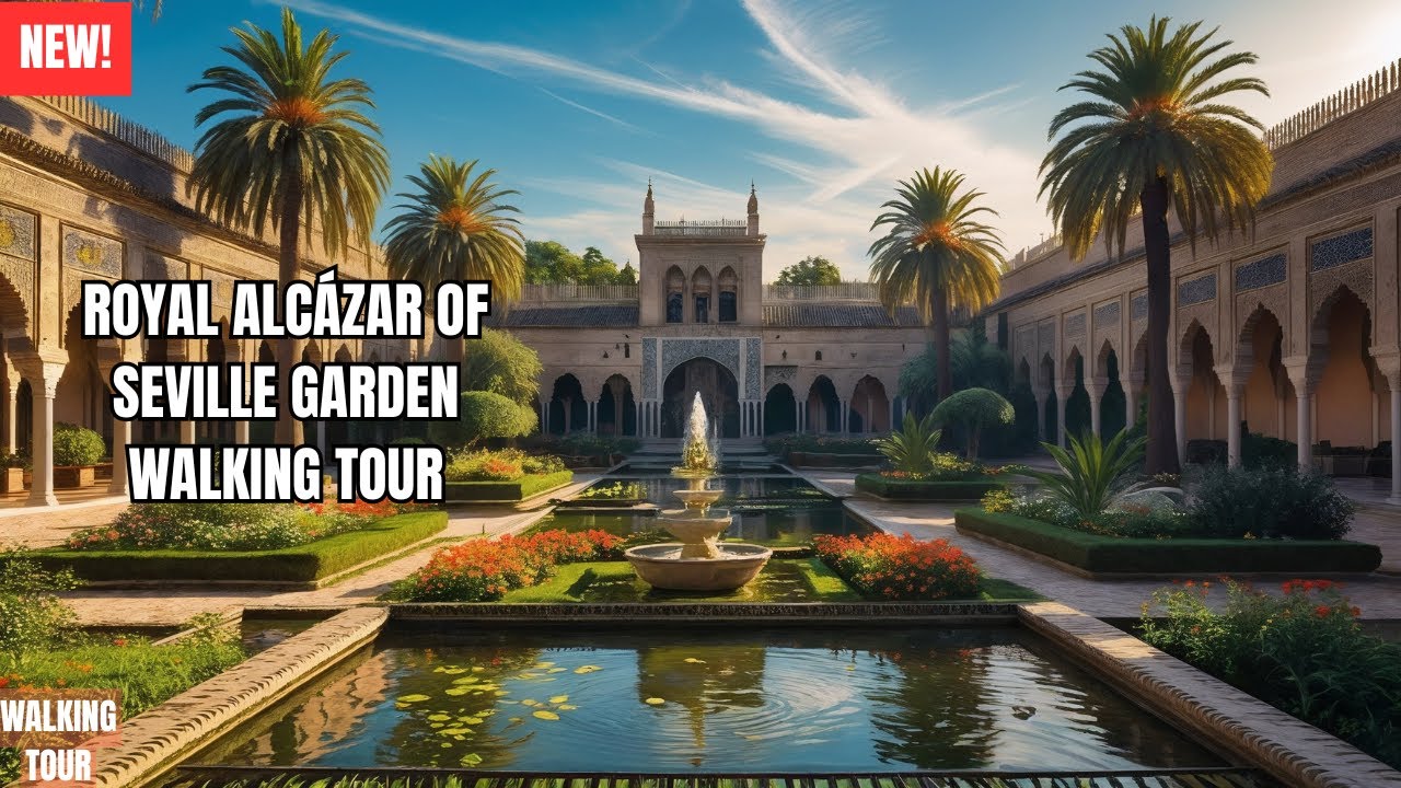 🌿 Walking Tour: Gardens of the Royal Alc&aacute;zar of Seville | Real Alc&aacute;zar Garden Walk 🇪🇸