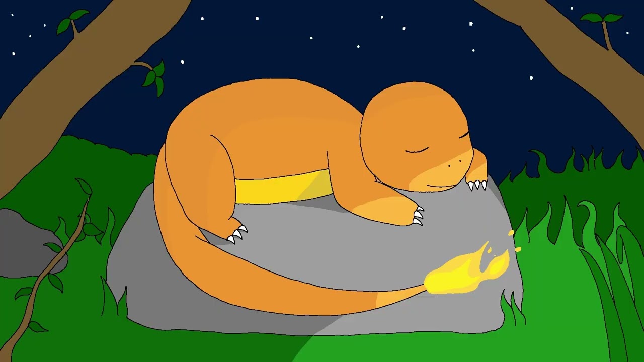 il riposo tranquillo di charmander