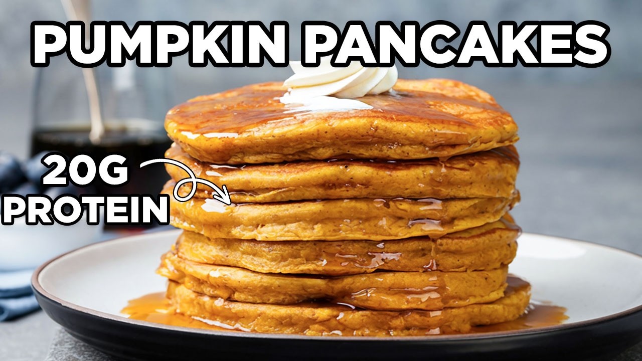 Cottage Cheese Pumpkin Pancakes with 20g of Protein!