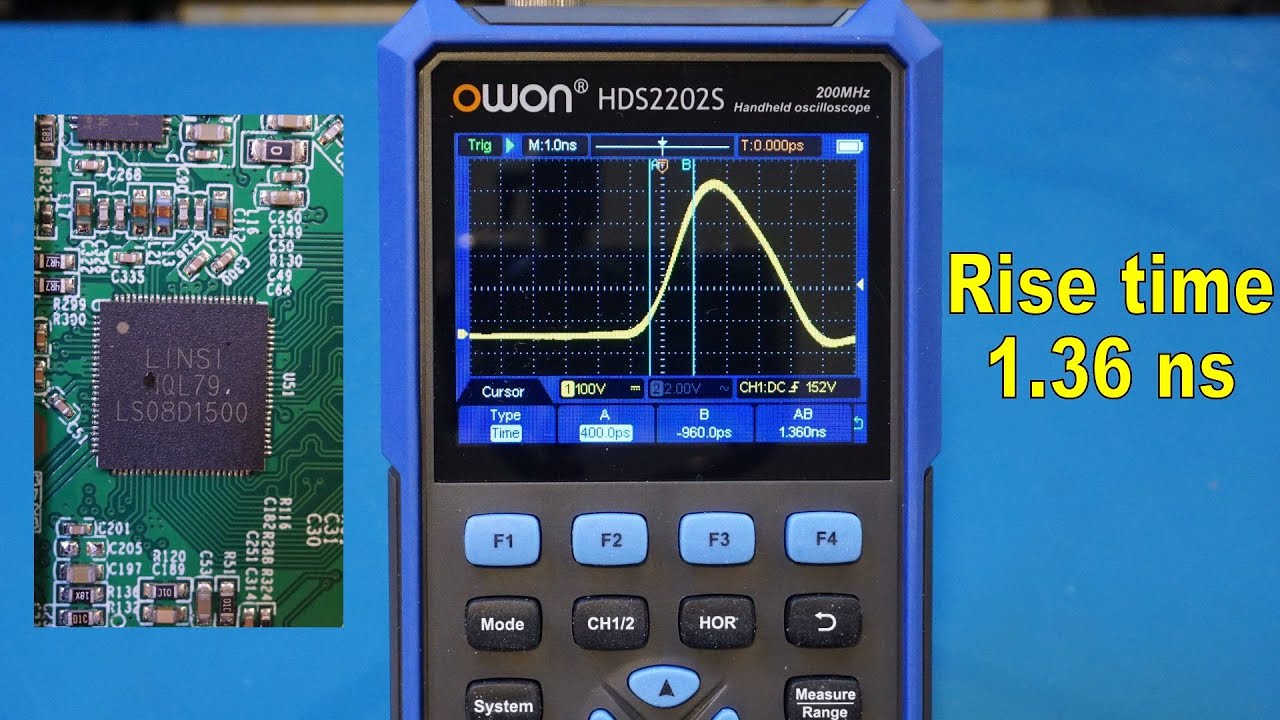 Обзор/разборка портативного осциллографа OWON HDS2202S 200 МГц «3 в 1»