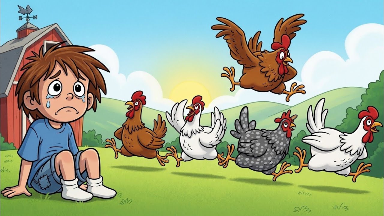 “Why Are the Chickens Running? 😢 | Emotional Cartoon Story”