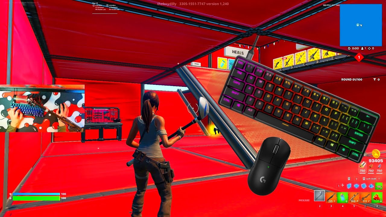 ⭐️Steelseries Apex Pro Mini ASMR Chill 🤩3V3V3 Go Goated 🎧 Satisfying Fortnite 360 FPS 4K⭐️