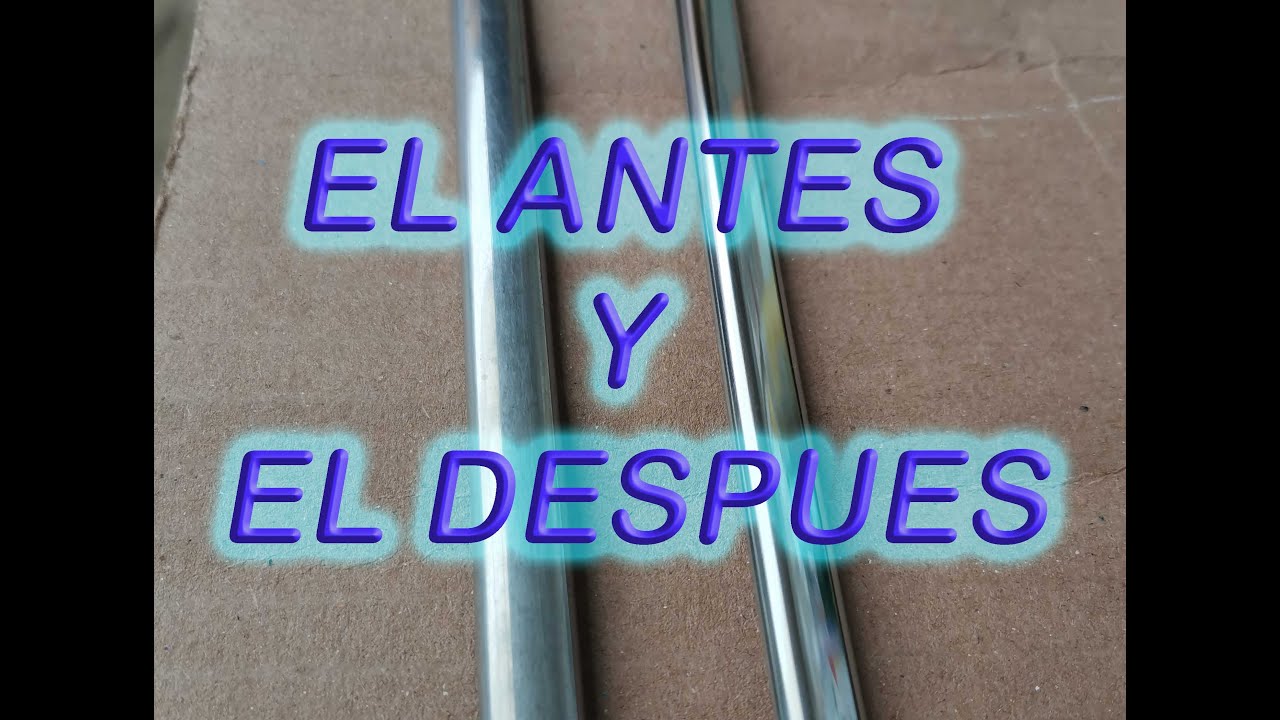 Puliendo molduras rayadas