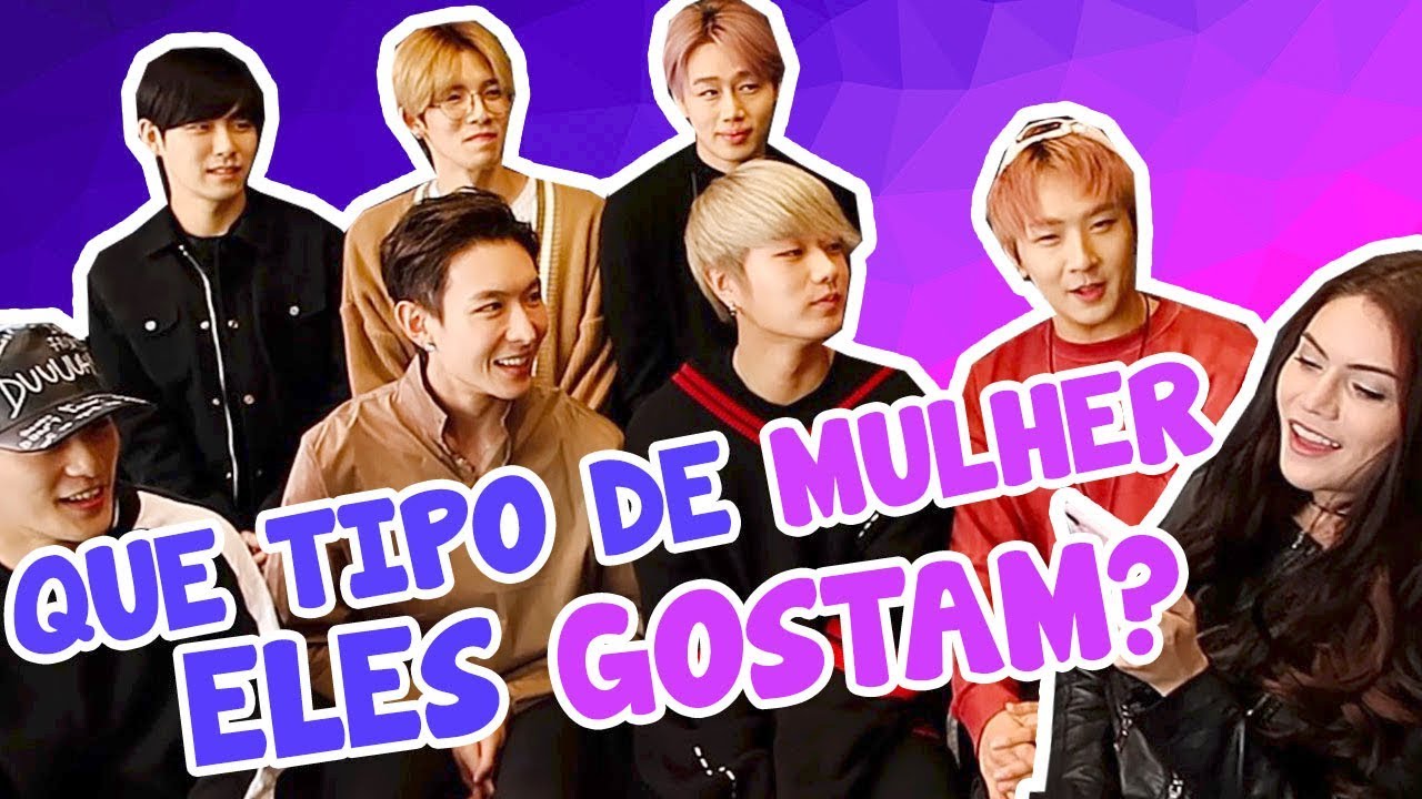 IDOLS COREANOS REVELAM SEU TIPO DE MULHER IDEAL  - ENTREVISTA COM BLANC7!
