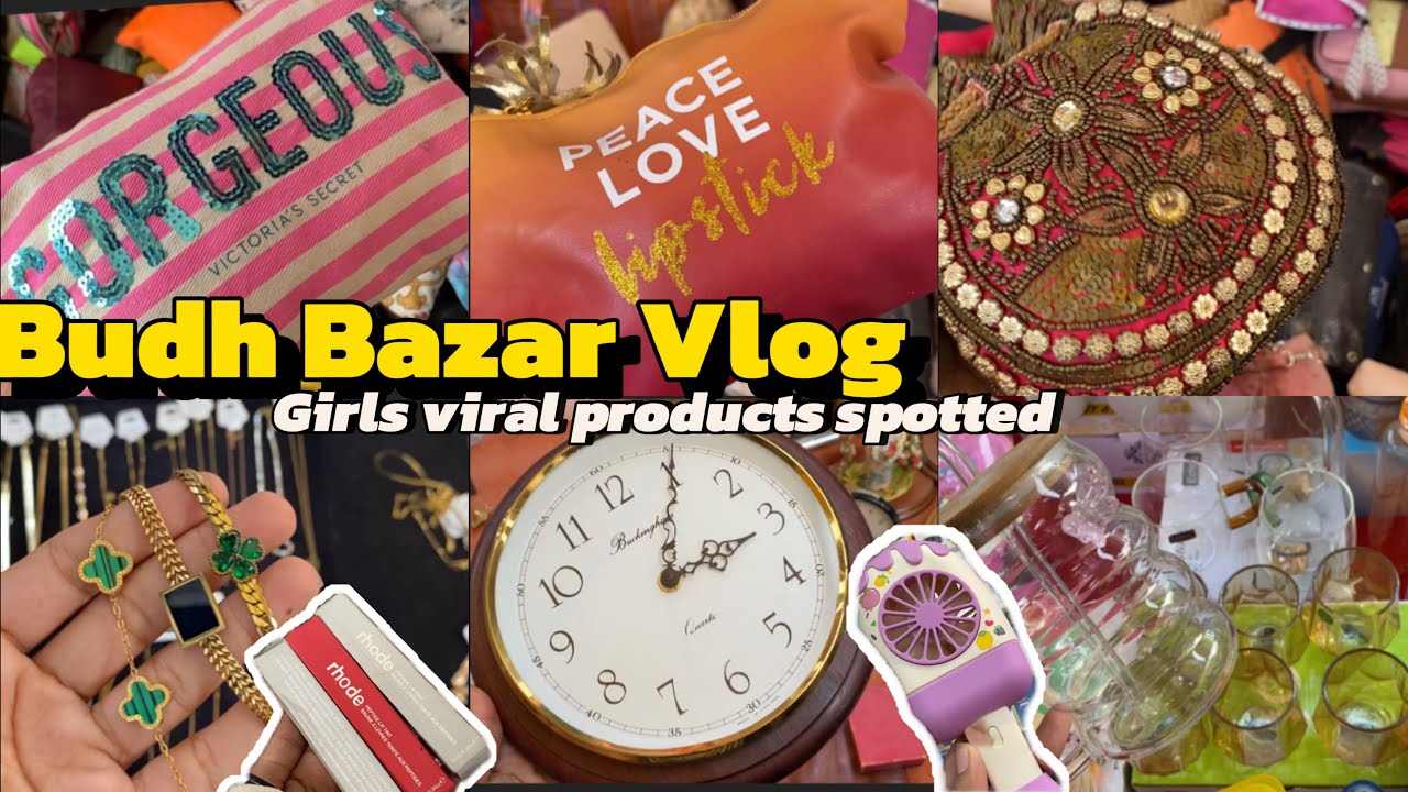 Budh Bazar Part 2 😱makeup aur Crockery ke Prices dekh ke Shocked temu finds itwar bazar 