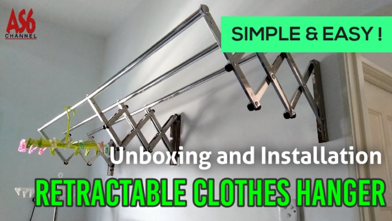 Unboxing and Installation of Retractable Clothes Hanger | SIMPLE and EASY ! Cara Memasang Ampaian