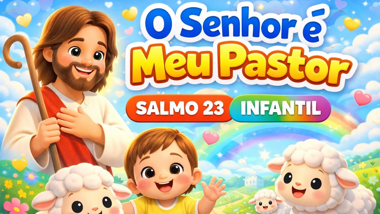 O Senhor é Meu Pastor 🐑🙏 | Música Bíblica Infantil | Canções Cristãs para Crianças | Alegria Kids TV