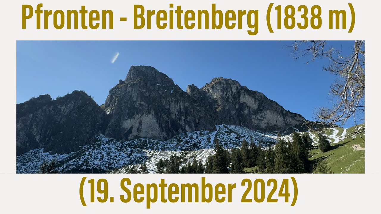 Pfronten - Breitenberg [1838 m] (19. September 2024)