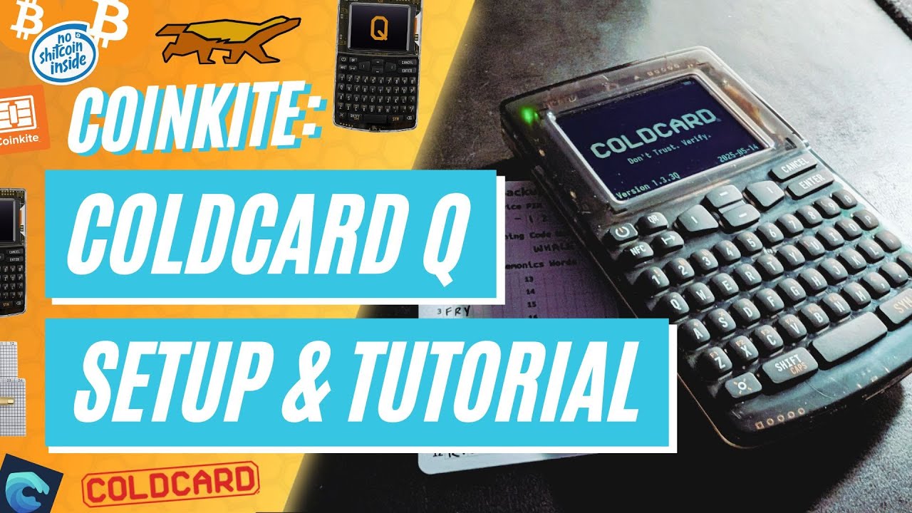Настройка, руководство и обзор COLDCARD Q — самый простой COLDCARD!