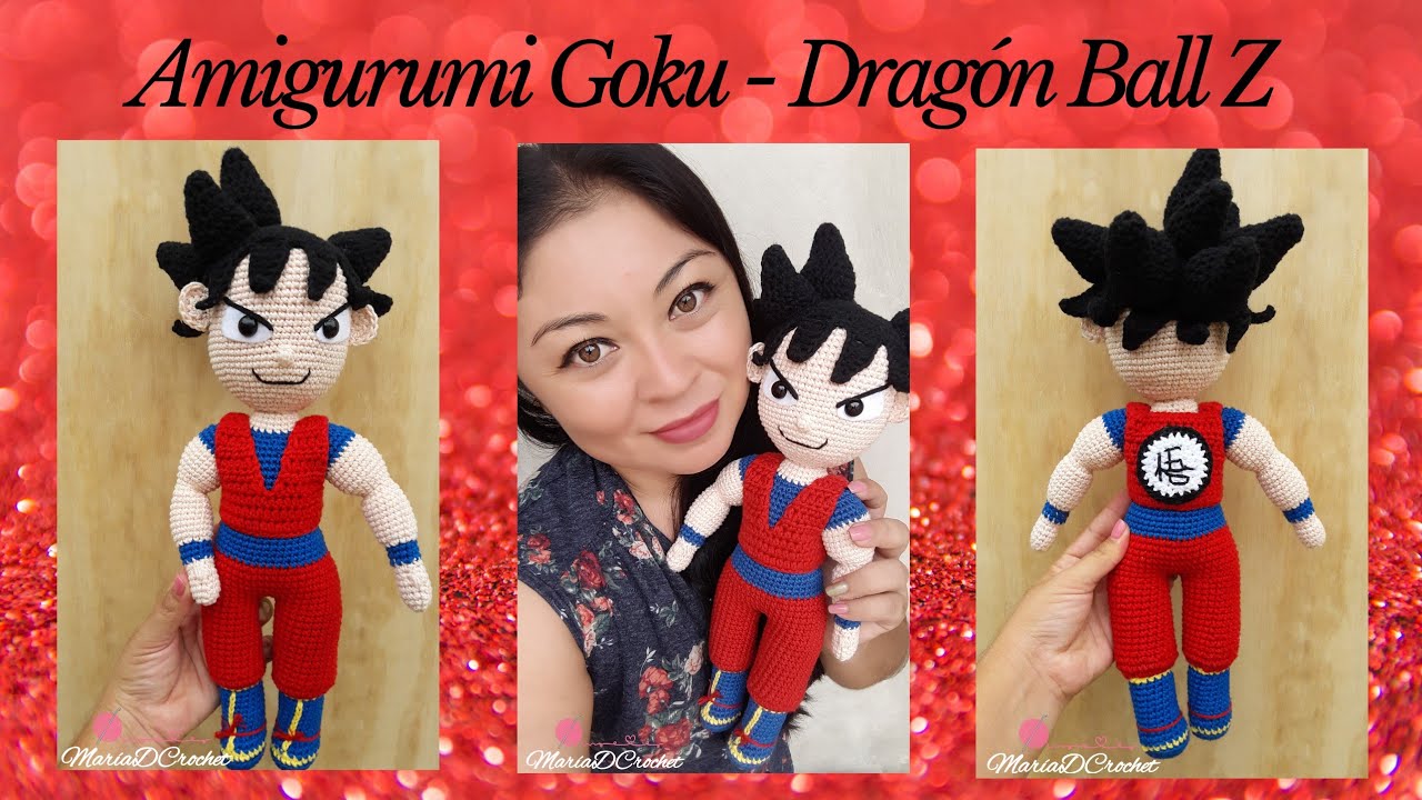 Tercera parte | Amigurumi Goku 35 cm | Cabeza - Cabello | Goku Dragón Ball Z tutorial
