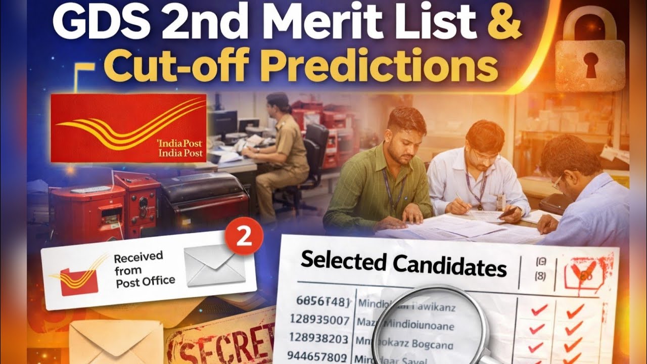 🔥Gds 2nd Merit✅List Cut🎯Off 2026 and Date📢• 70%⬆️మార్క్స్ ఉన్నవారికి కూడా జాబ్ పక్కా📩•