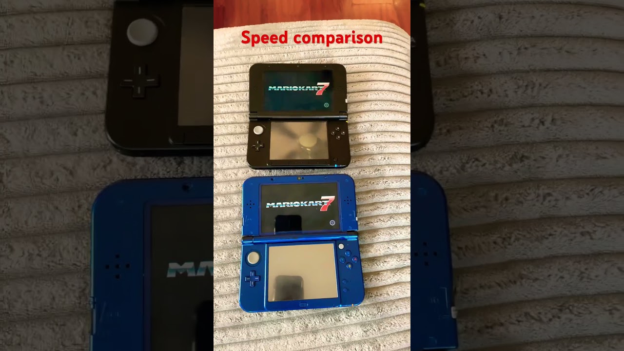 New 3ds xl and original 3ds xl speed comparison new 3ds is modded #3ds