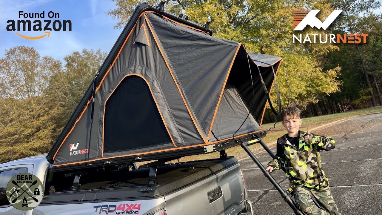 Тестирование одной из самых дешёвых палаток для крыши на Amazon | Naturnest Rooftop Tent Hard Shell