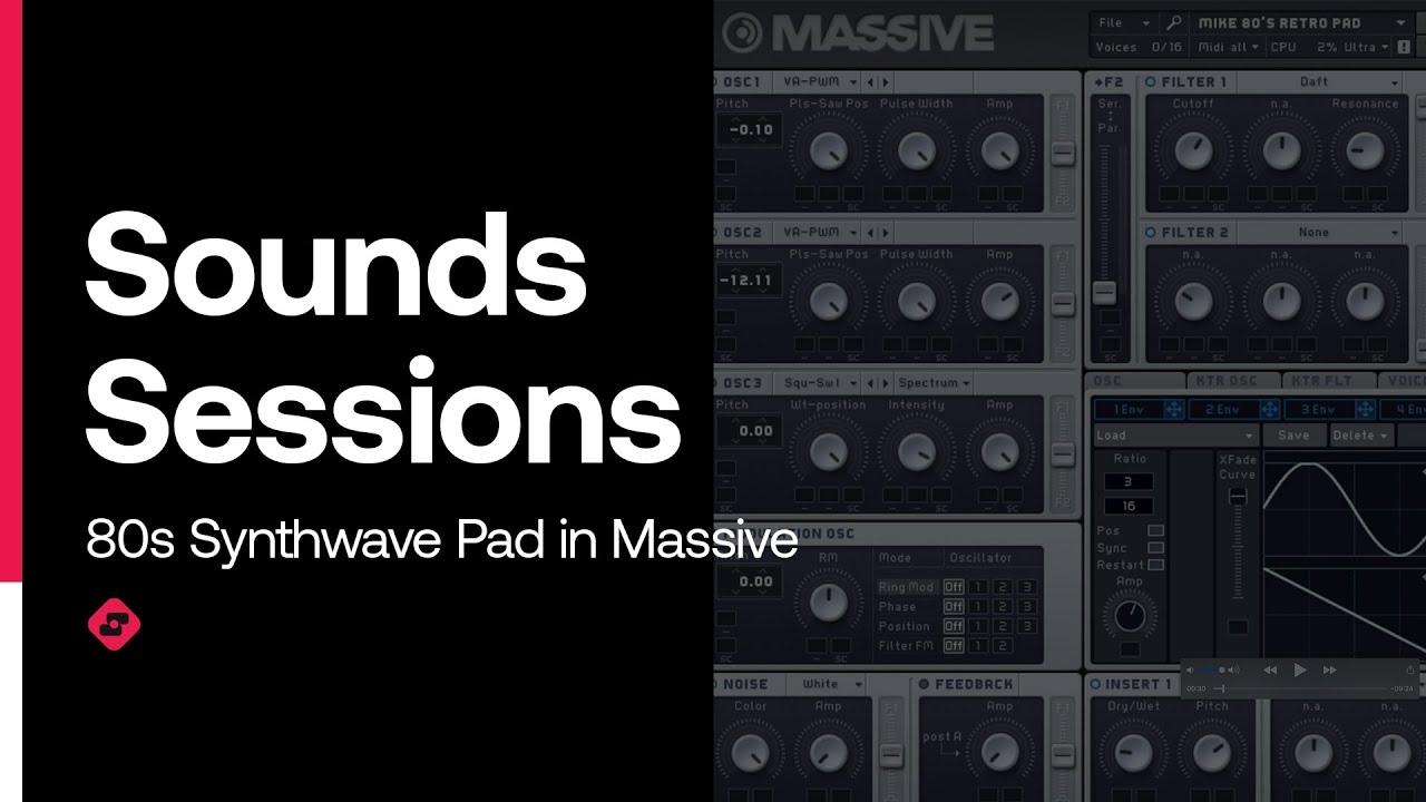 BPM Sounds - 80s Synthwave Pad using N.I Massive