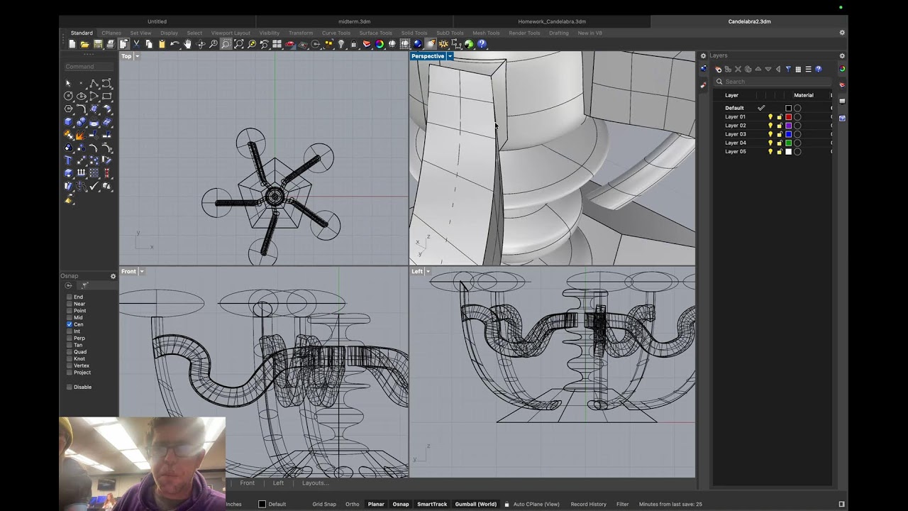 Digital Fabrication Class, Rhino 8