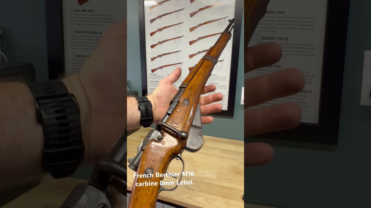 French Berthier M16 carbine 8mm Lebel #guns #history #french